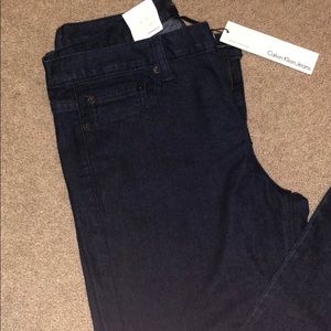 Calvin Klein Flare Leg Regular Fit Dark Wash Jeans